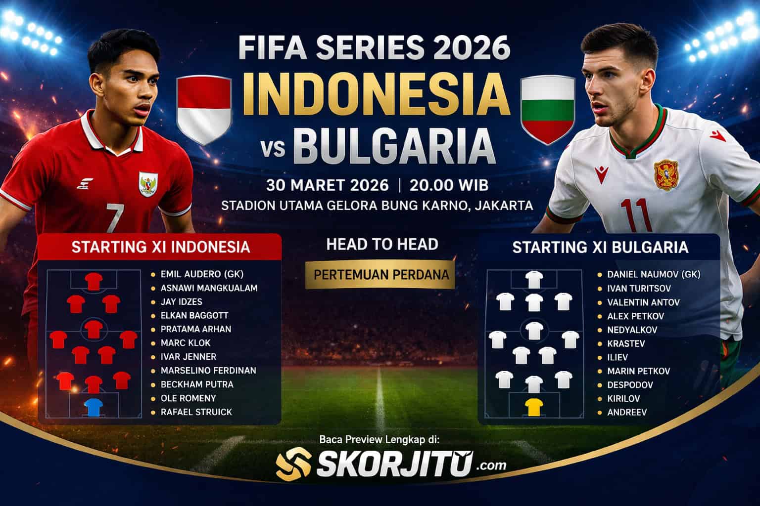 FIFA Series Indonesia vs Bulgaria