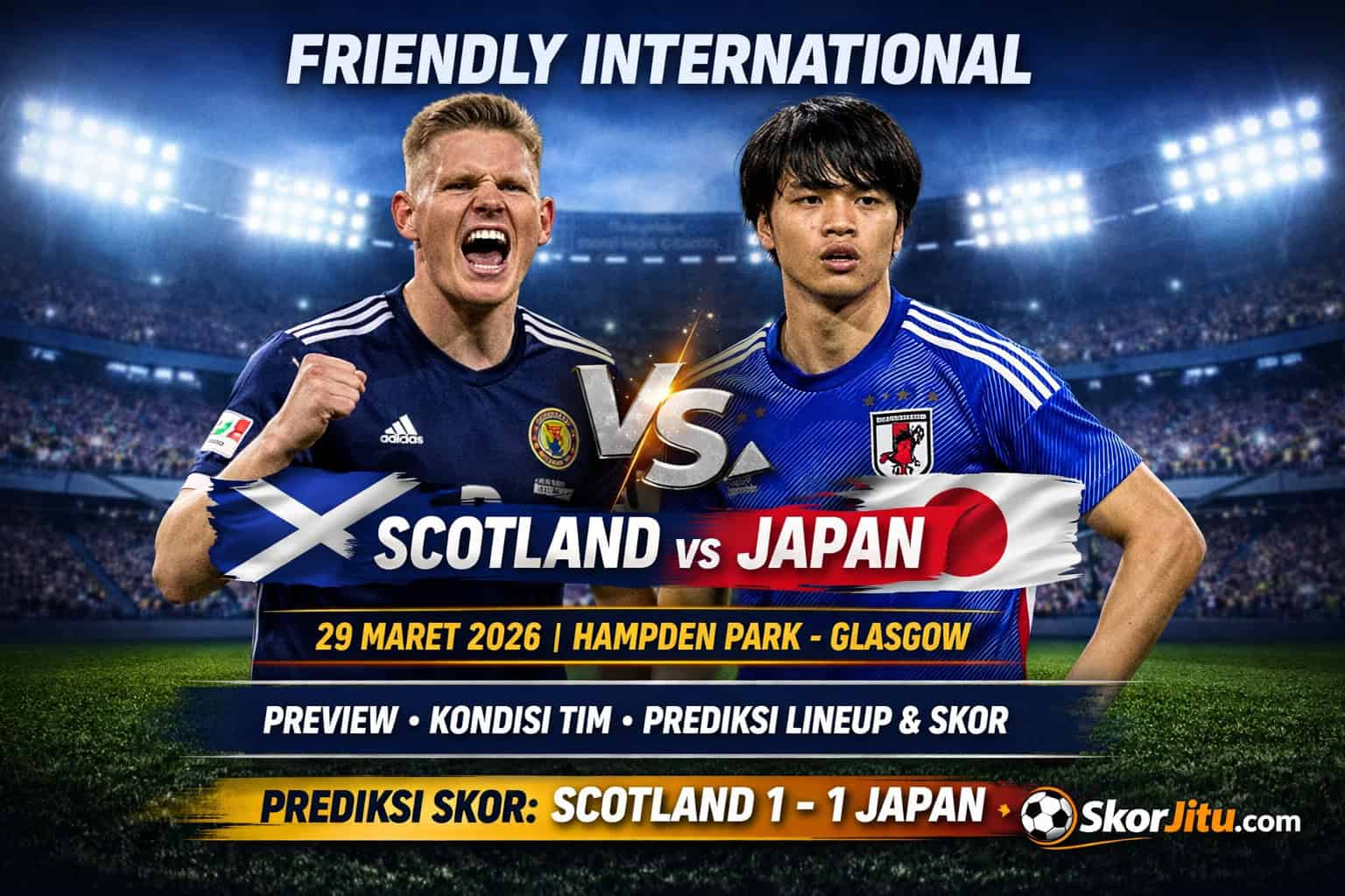 Friendly International Skotlandia vs Jepang