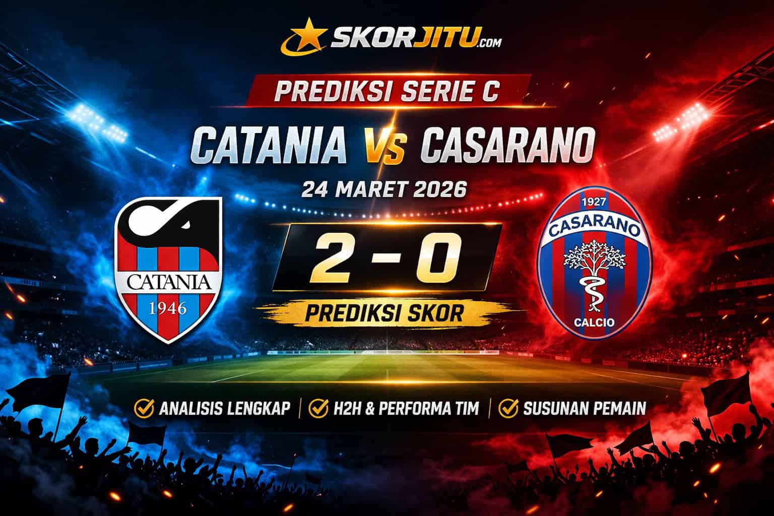 Prediksi Serie C Catania vs Casarano