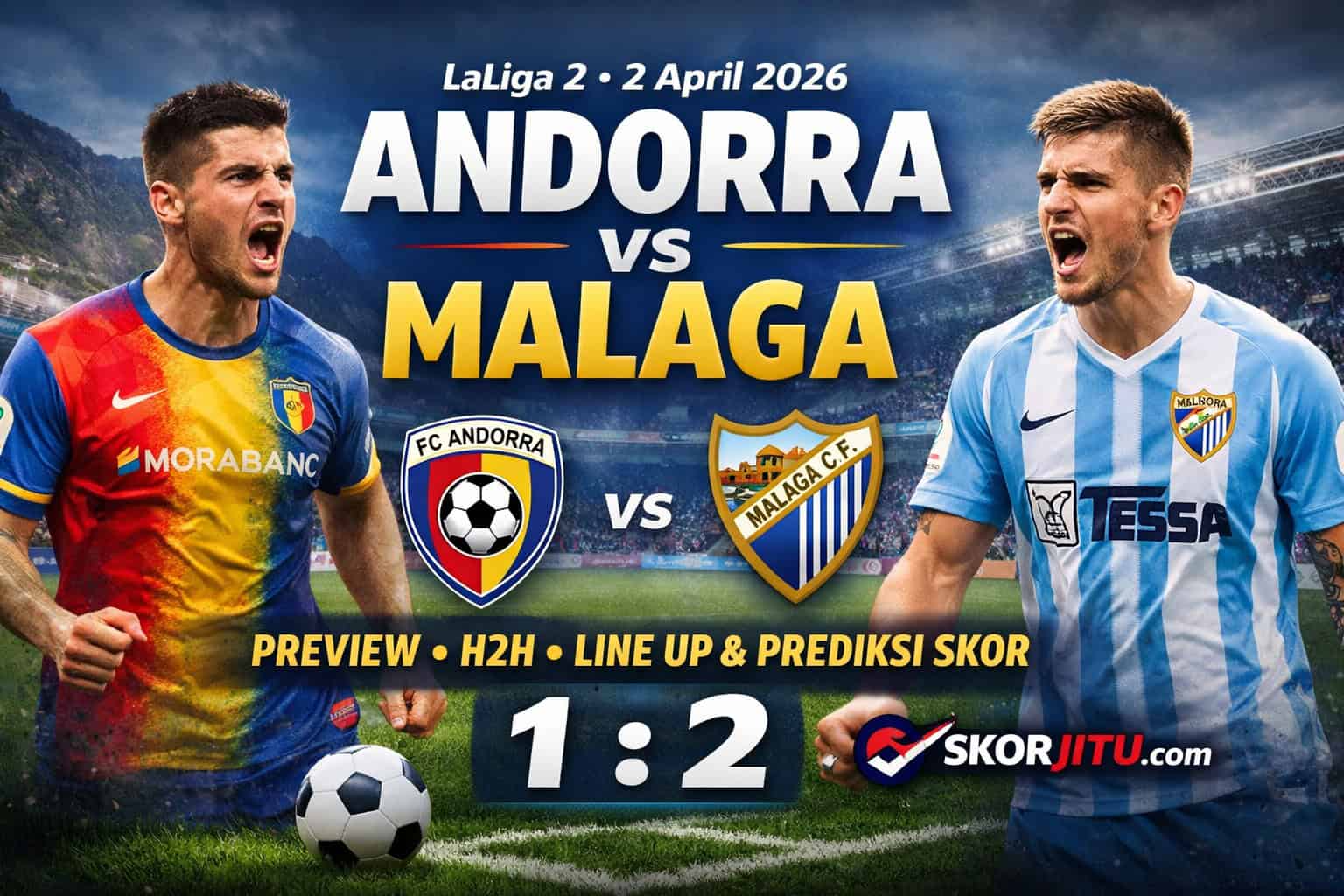 LaLiga 2 Andorra vs Malaga