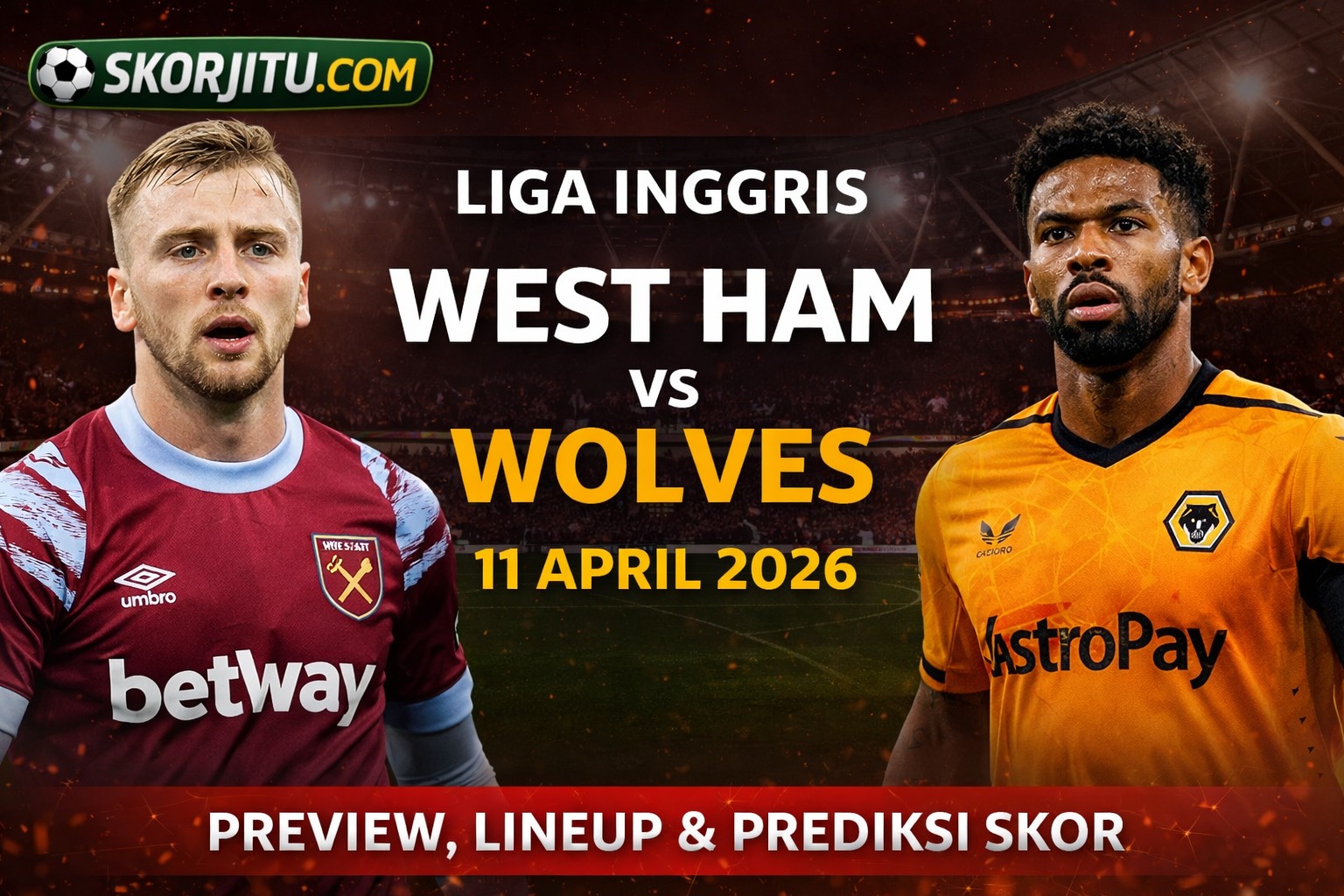 Liga Inggris West Ham vs Wolves