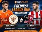 Prediksi League One Blackpool vs Exeter