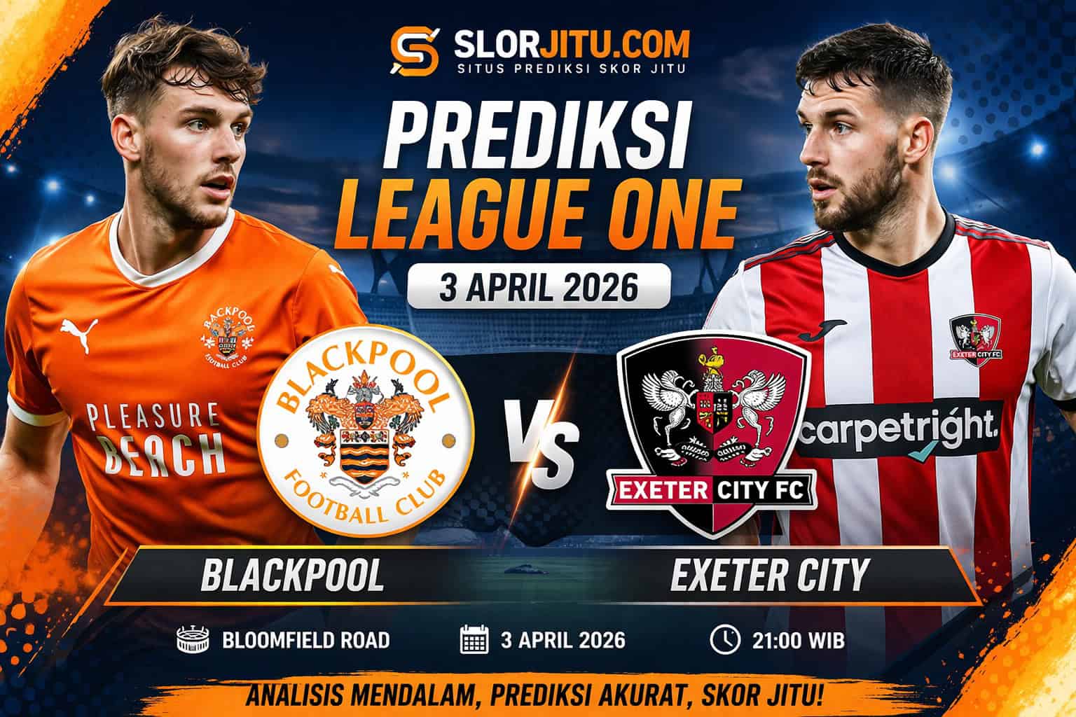 Prediksi League One Blackpool vs Exeter