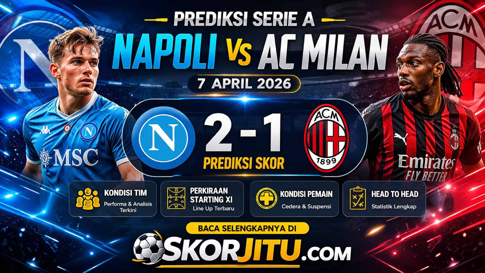 Prediksi Serie A Napoli vs AC Milan