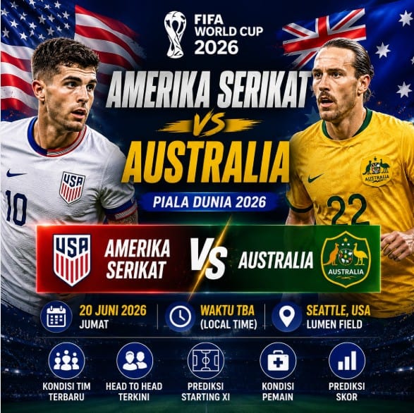 Prediksi Amerika Serikat vs Australia