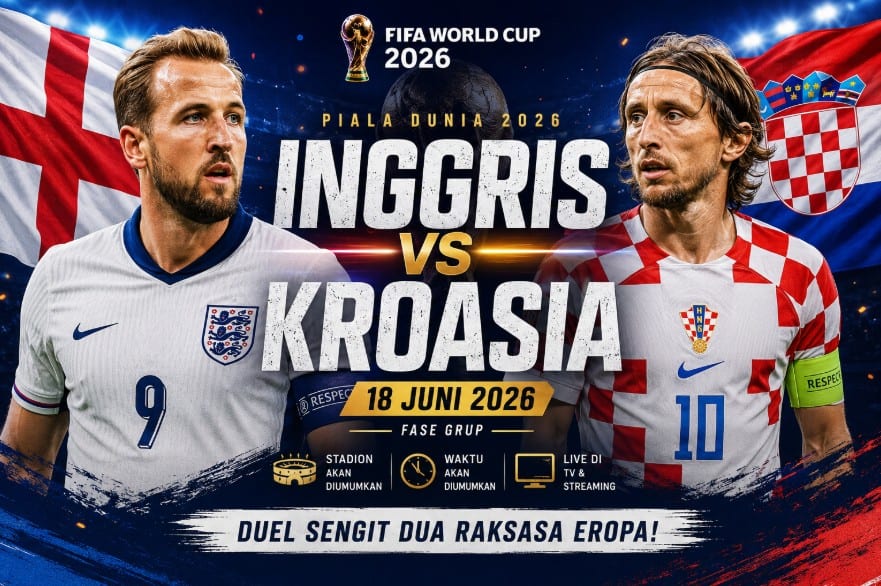 Prediksi Piala Dunia Inggris vs Kroasia