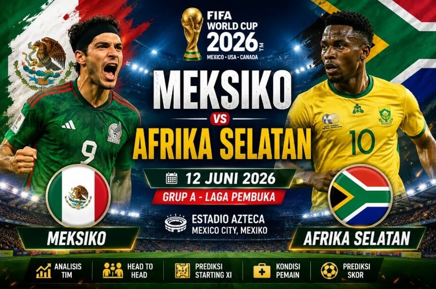 Prediksi Piala Dunia Meksiko vs Afrika Selatan