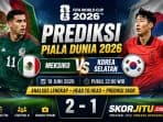 Prediksi Piala Dunia Meksiko vs Korea Selatan