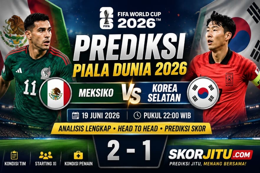 Prediksi Piala Dunia Meksiko vs Korea Selatan