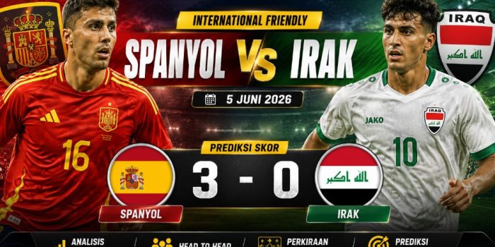 prediksi Spanyol vs Irak
