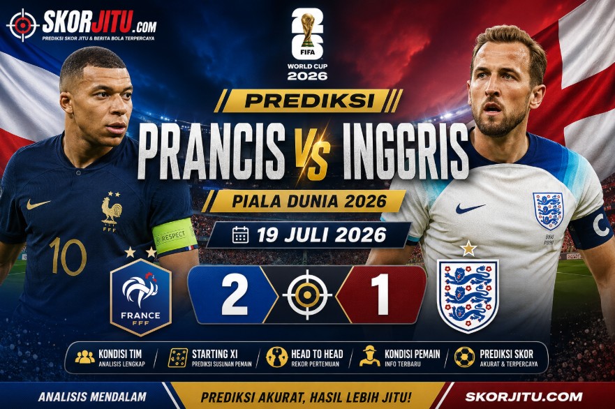 Prediksi Prancis vs Inggris