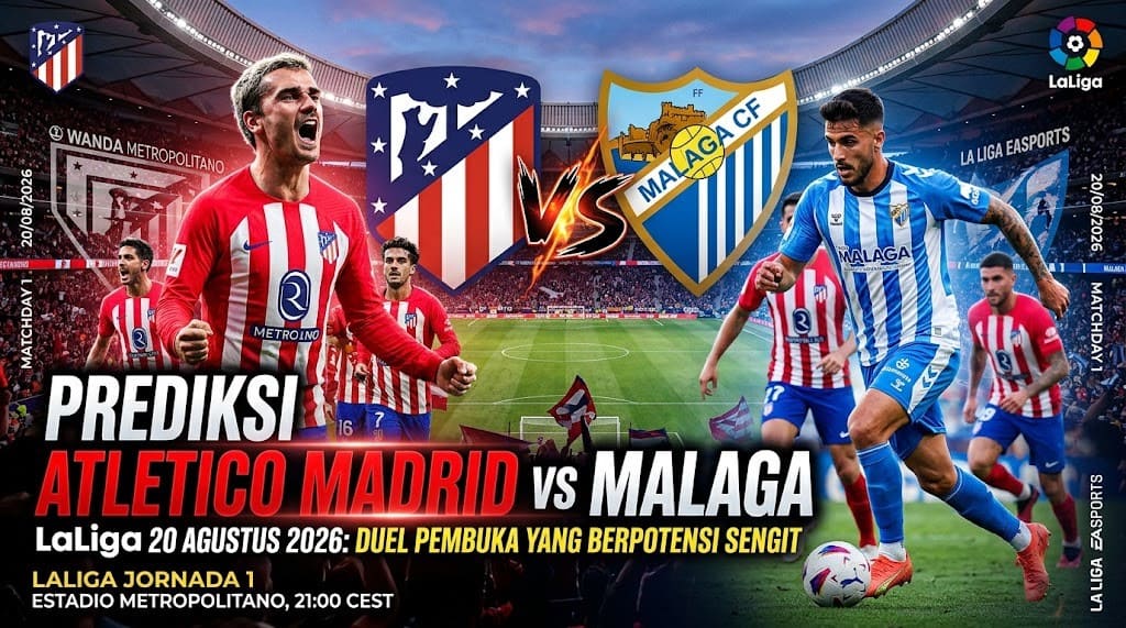 Prediksi Atletico Madrid vs Malaga