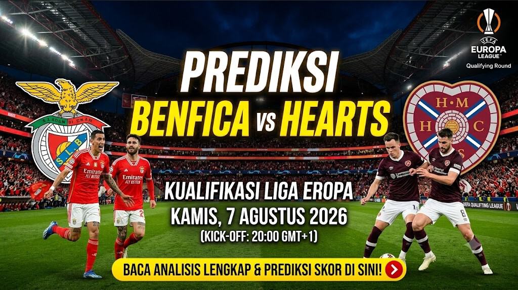 Prediksi Benfica vs Hearts